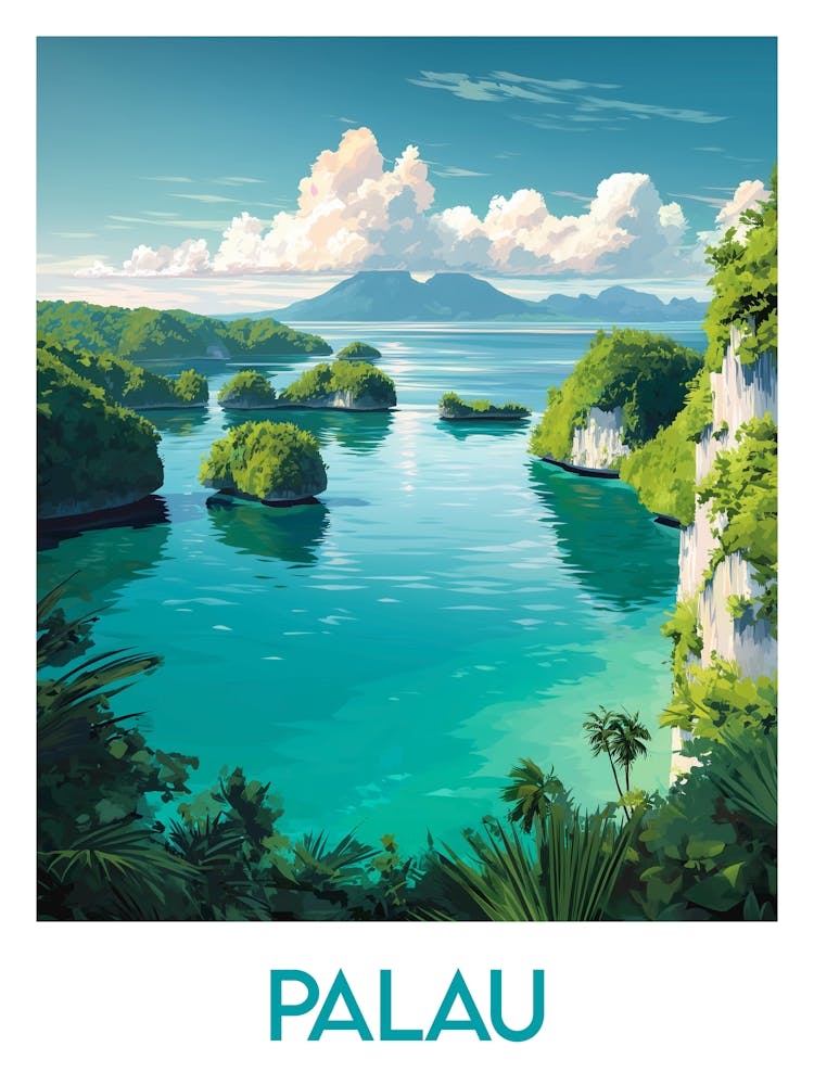 Affiche de voyage Palau