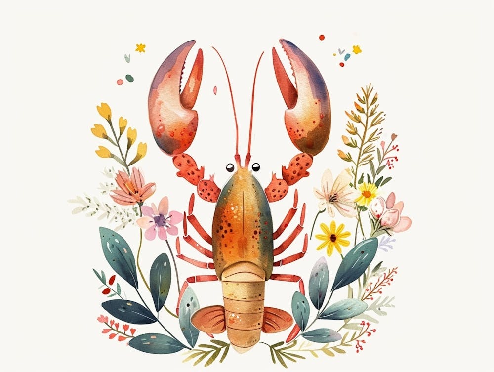 Petit homard floral 3