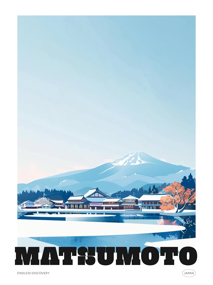 Matsumoto Japan 2 Colourful Travel Poster