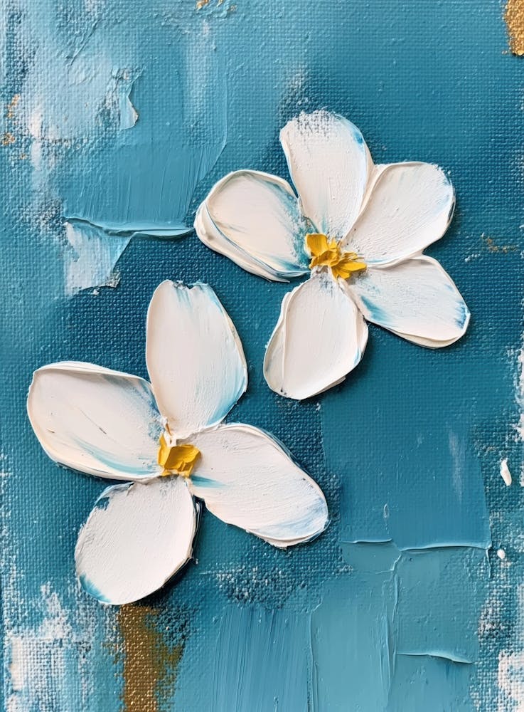 Two White Flowers 1