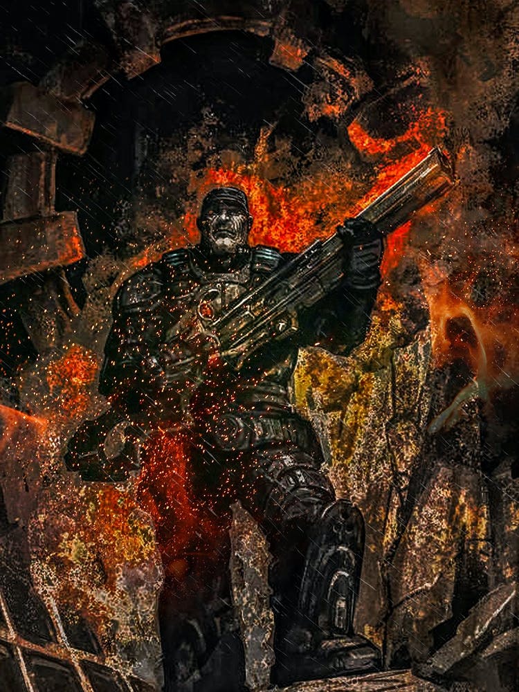 gears of war artwork Gears Of War Art Print by ontoseno – Fy!