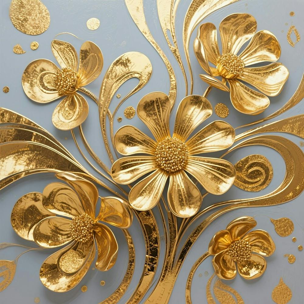 Gold Flowers
