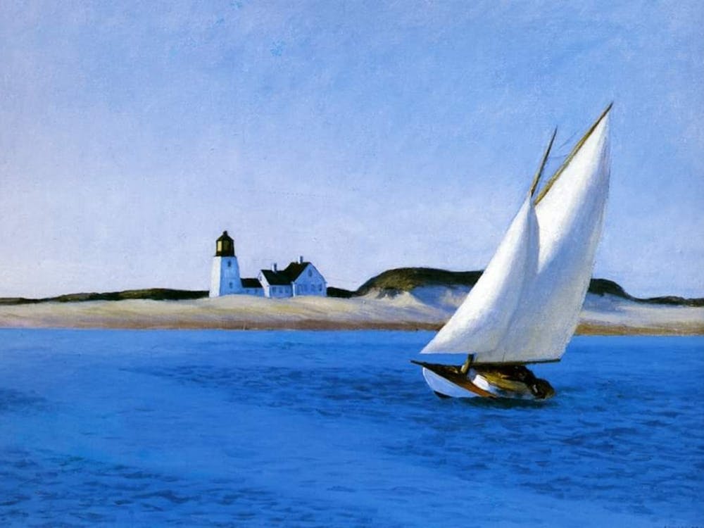 Edward Hopper - The Long Leg 1930 HD Remastered Whitney Museum of American Art | Lighthouse Sailing American Artist
