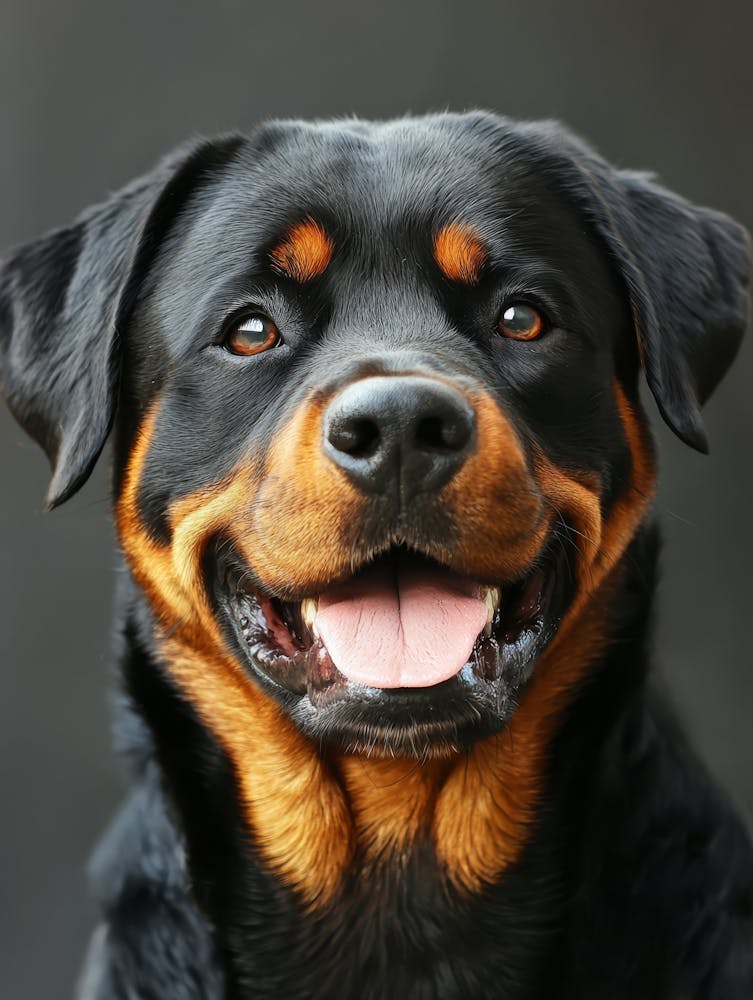Rottweiler. Generated AI.