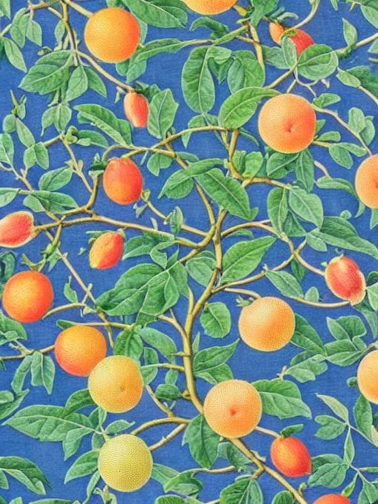 Grapefruit Vintage Botanical Fruit