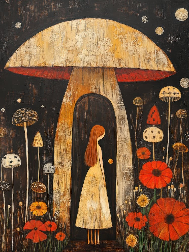 Girl In A Mushroom
