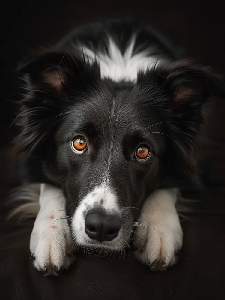 Stunning Portrait Photography Of A Border Collie Dog