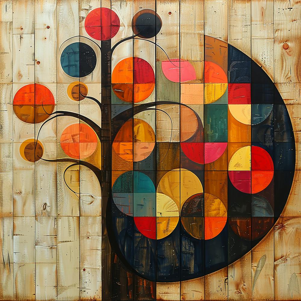 Cubism Tree Of Life - colorful cubism, cubism, cubist art,    abstract art, abstract painting  city wall art, colorful wall art, home decor, minimal art, modern wall art, wall art, wall decoration, wall print colourful wall art, decor wall art, digital art, digital art download, interior wall art, downloadable art, eclectic wall, fantasy wall art, home decoration, home decor wall, printable art, printable wall art, wall art prints, artistic expression, contemporary, modern art print,