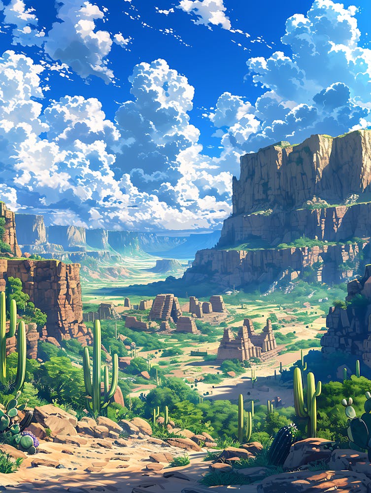 Landscape In The Desert