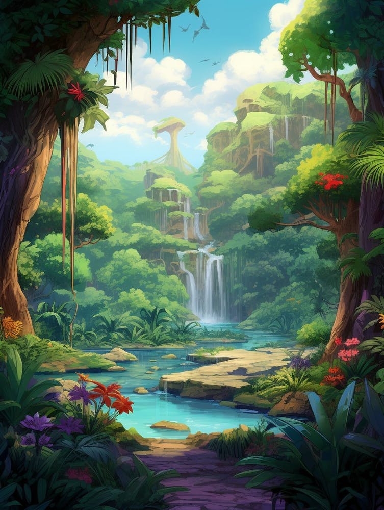 Savanah Rainforest Cartoon 3