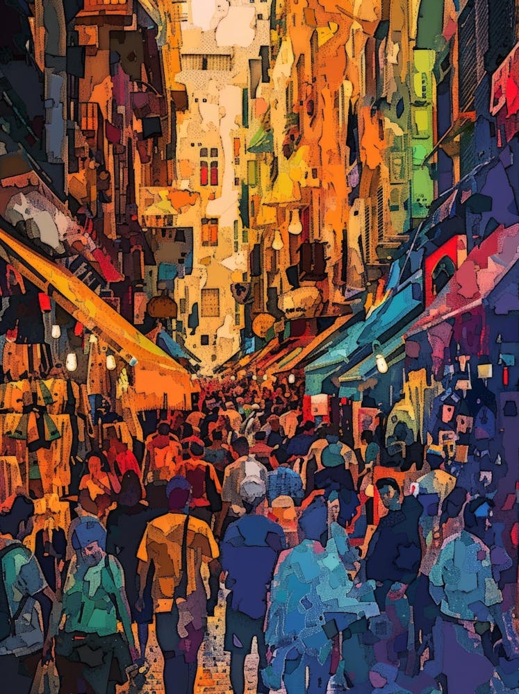 Street Scene In Italy