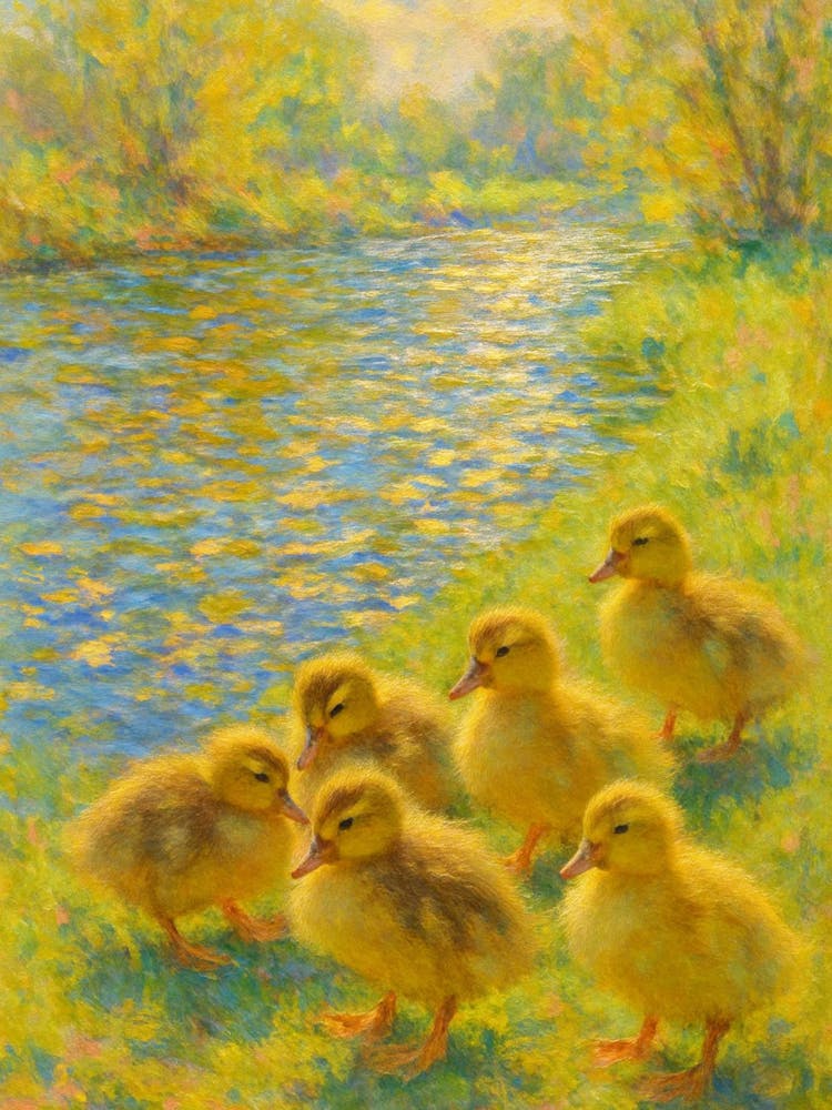 Ducklings By Daniel Scott