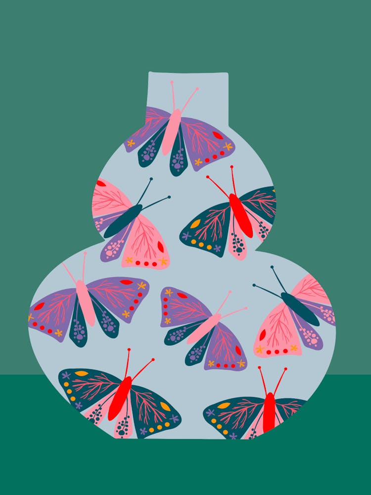 Butterfly Vase