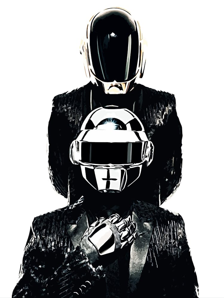 Daft Punk silver