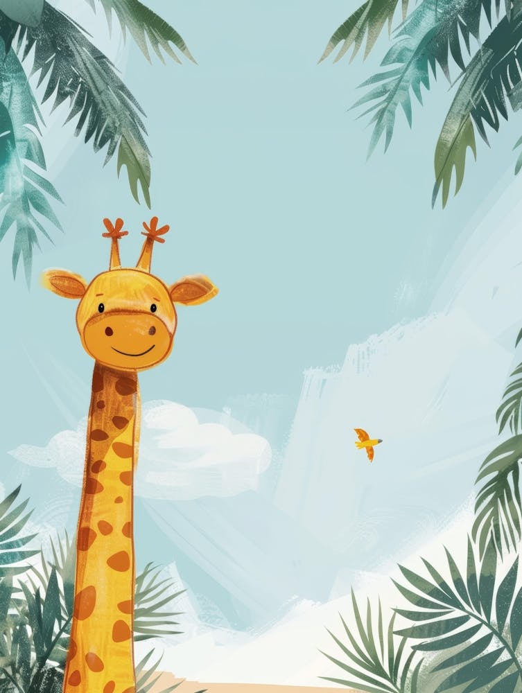 Giraffe In The Jungle 2