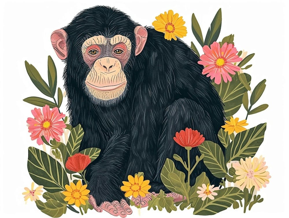 Little Floral Bonobo 1