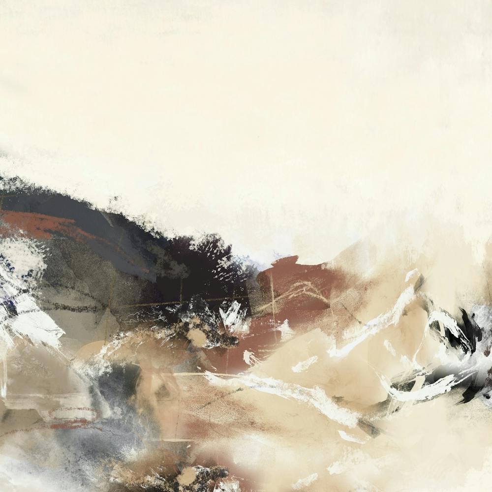 Earthy Tones Square Abstract 1