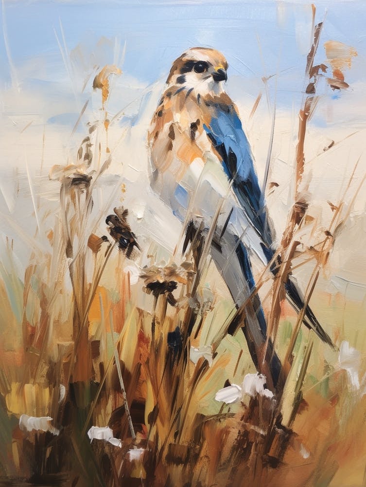 Bird Painting American Kestrel 3