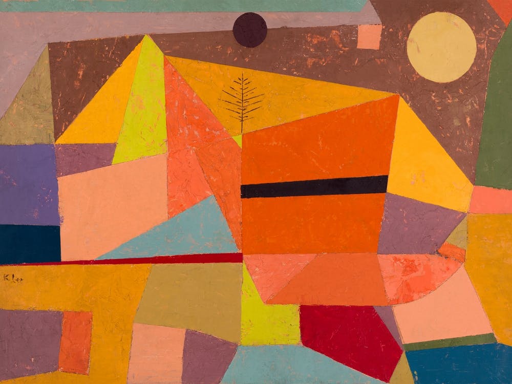 Heitere Gebirgslandschaft, Paul Klee