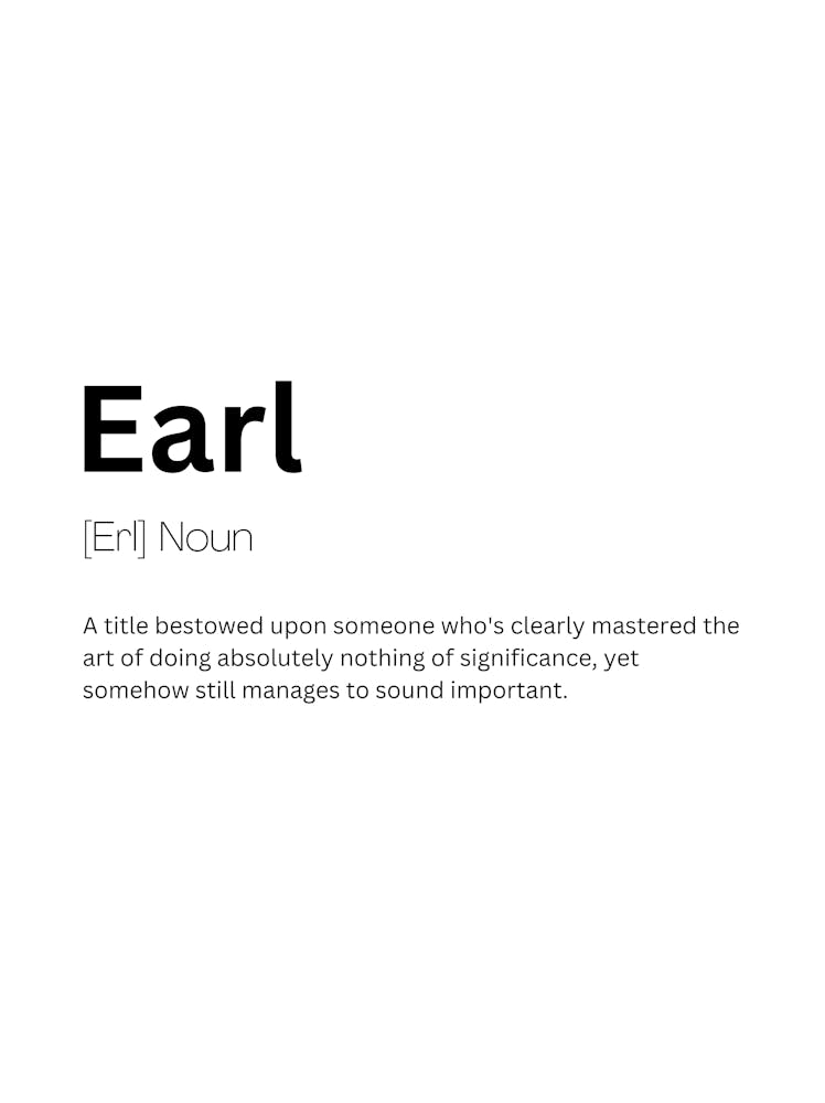 Earl Definition Meaning