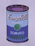 CAMPBELL´S SOUP VIOLET | POP ART Digital creation  | THE BEST OF POP ART, NOW IN DIGITAL VERSIONS! Prints with bright colors, sharp images and high image resolution.