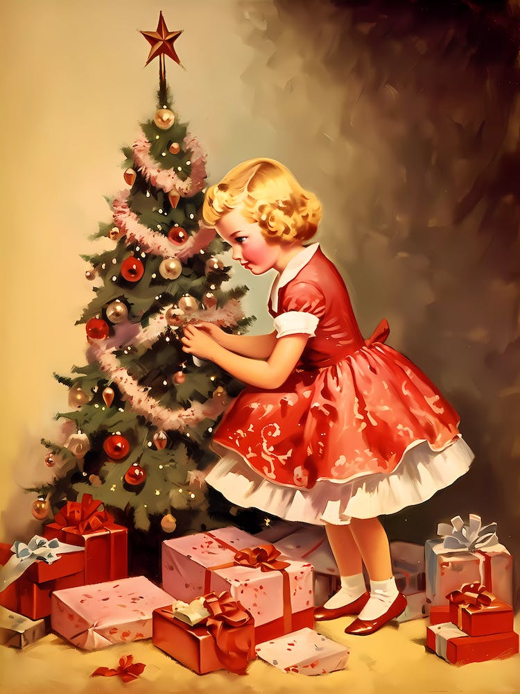 Noël Vintage Décoration de l'Arbre
