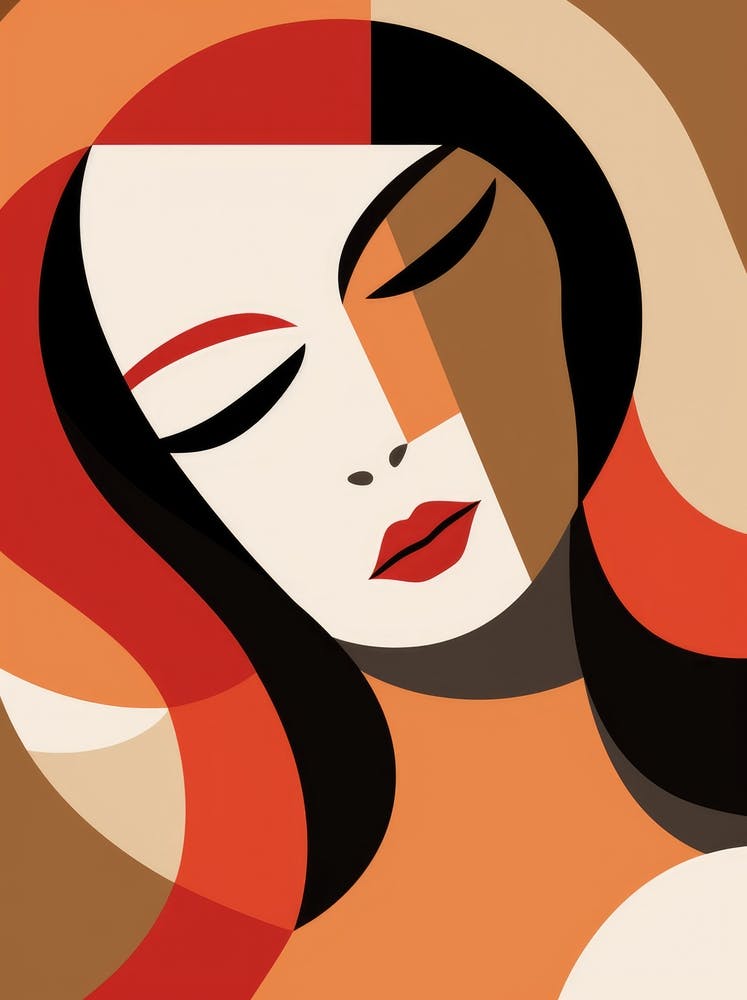 Abstract Woman'S Face 10