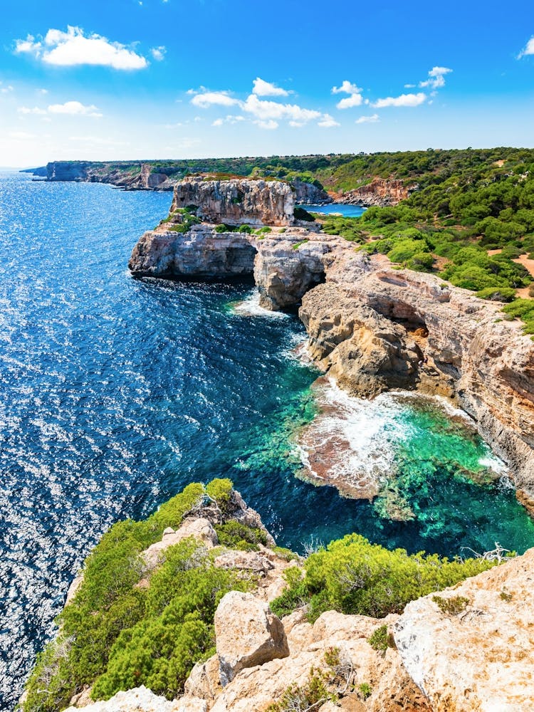 Falaises Sur la Côte Majorque Espagne