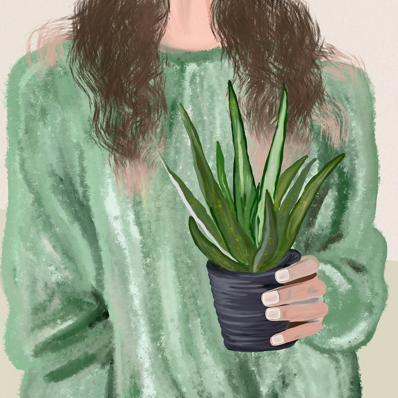 Aloe Vera Girl Square