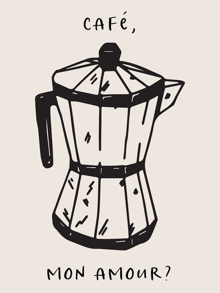 Coffee Poster: Cafe Mon Amour