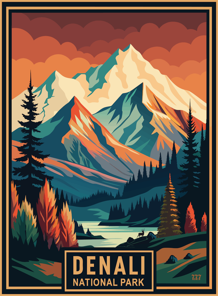 Denali National Park Vintage