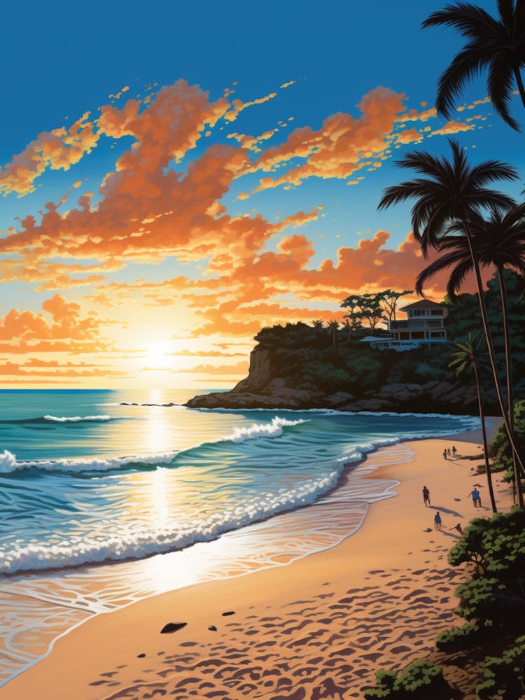 Painting That Depicts Carlisle Bay Beach Barbados 4