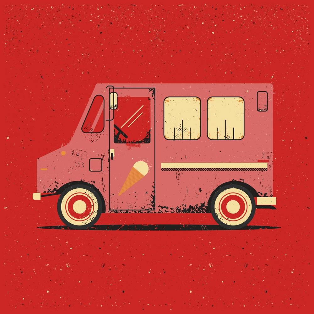 Ice Cream Truck Square