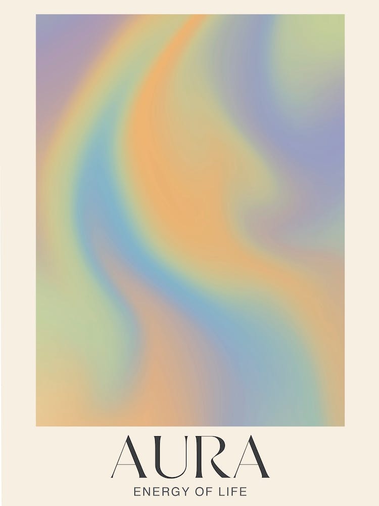 Aura. Energy is Life. Vibrant Gradient