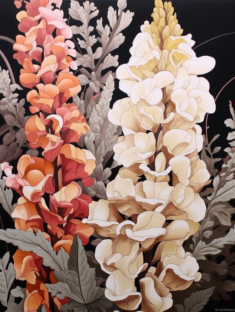 Flower Illustration Snapdragon 3