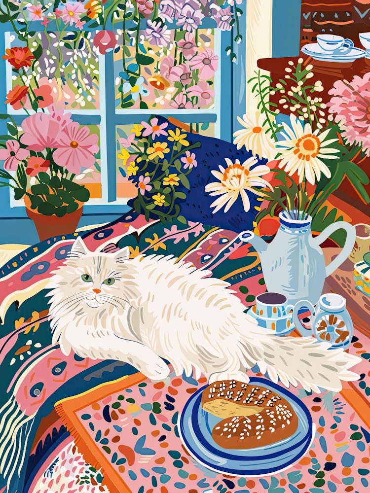 Tea Time With A Angora Cat 5