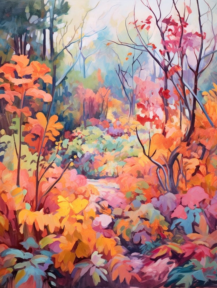 Autumn Gardens Painting Harry P Leu Gardens Usa 2