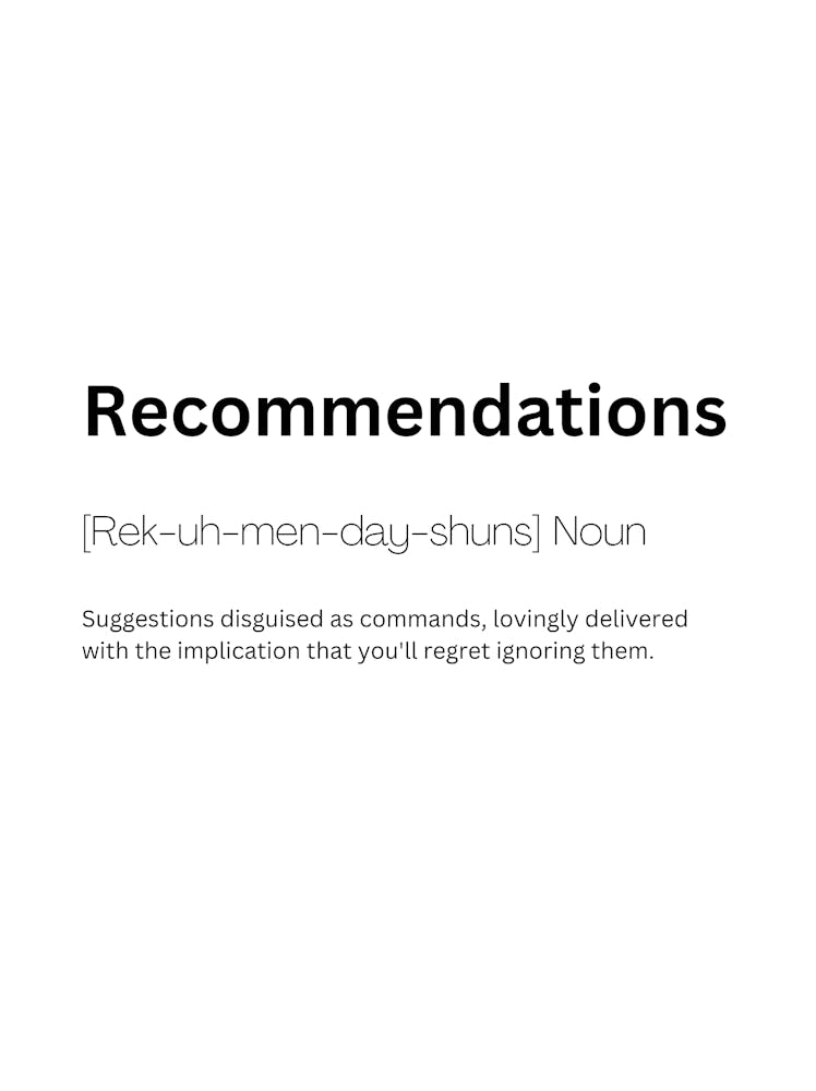 Recommandations : Définition et Signification 1