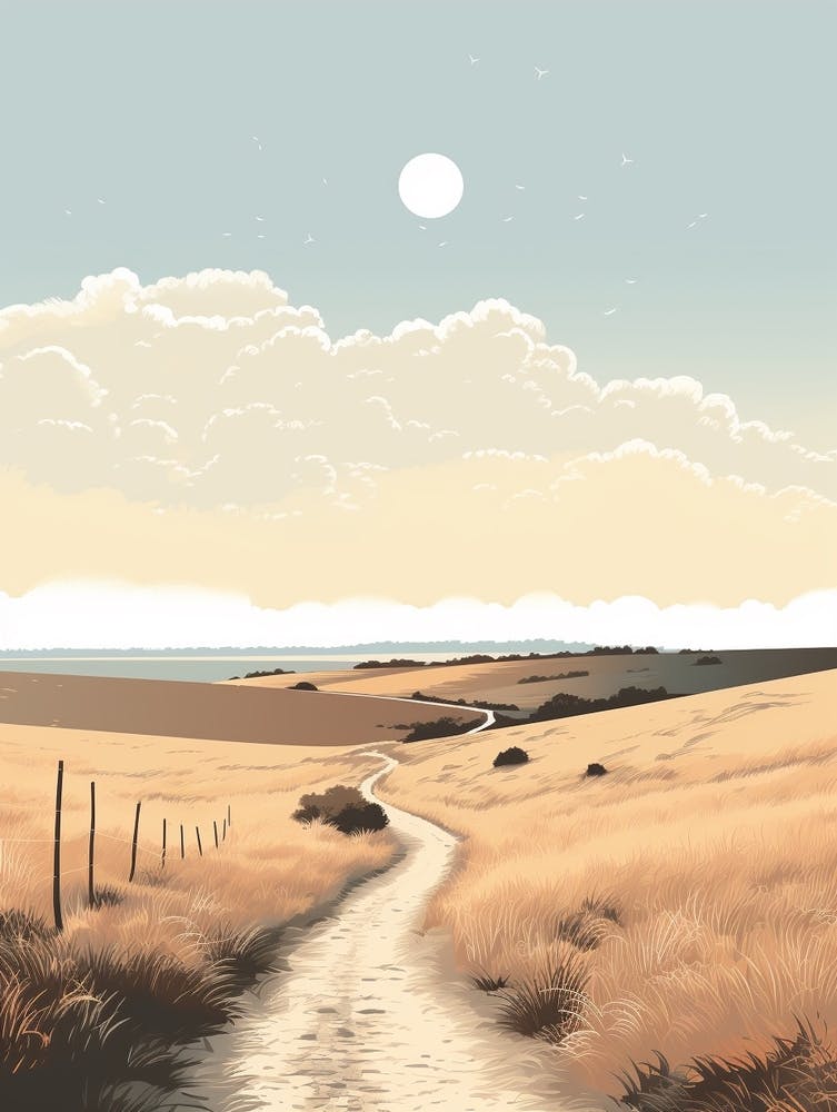 The West Mendip Way England 3 Hiking Trail Landscape