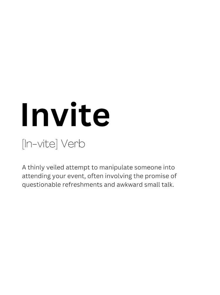 Invite Definition Meaning 1