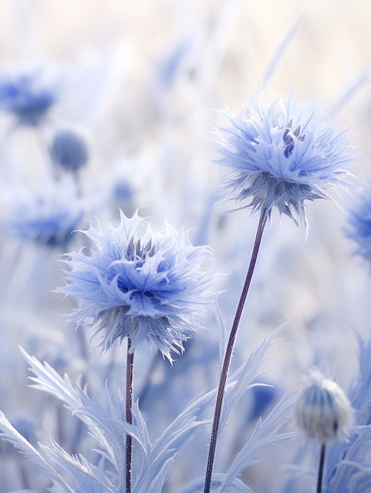 Frosty Botanical Cornflower