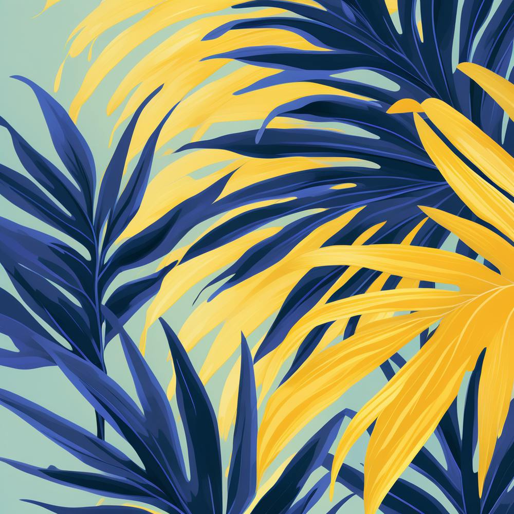 Tropical Leaf pattern art, 127
