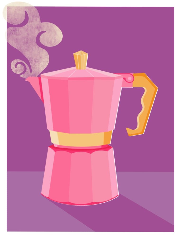 Pink Coffee Pot
