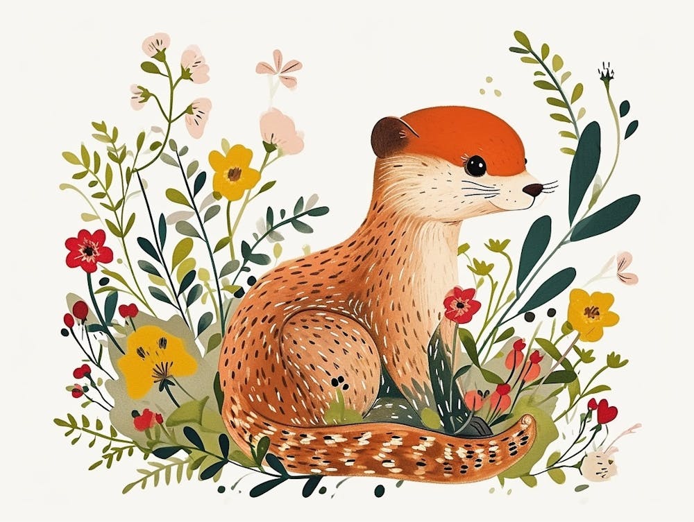 Little Floral Ferret 1