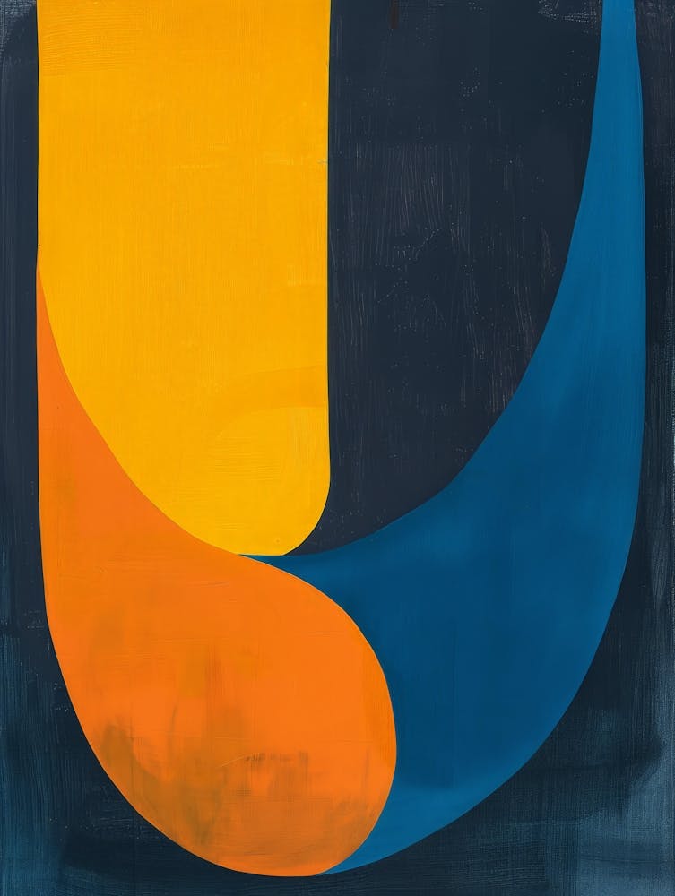 'U' abstract painting