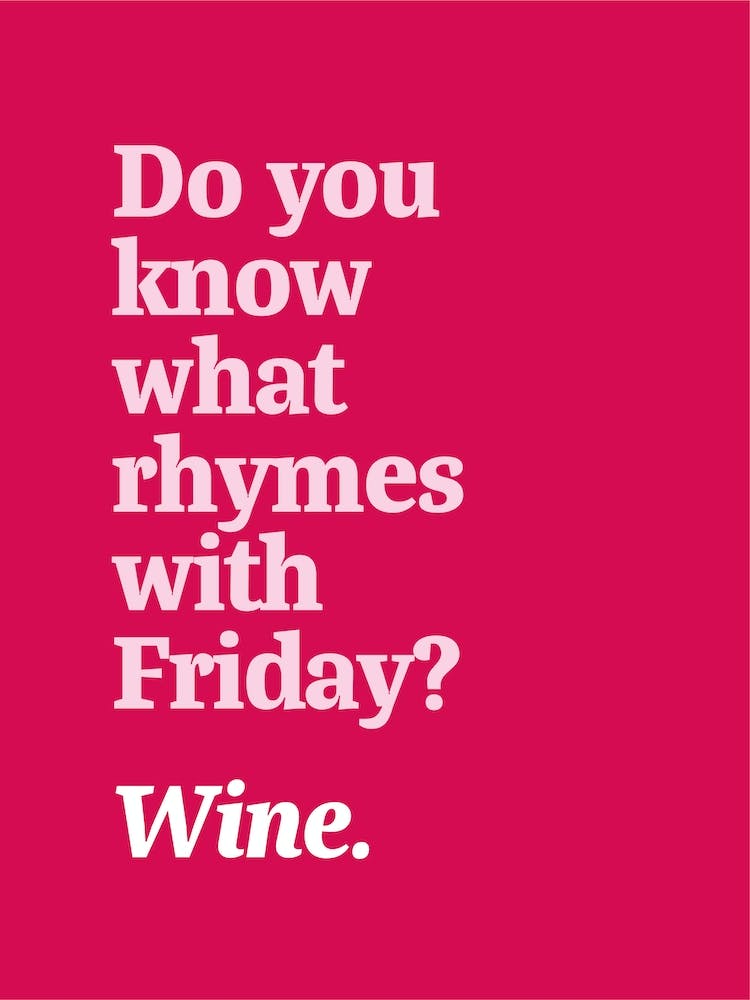Wine Rhyme Art Print by Cherry Box Studio – Fy!