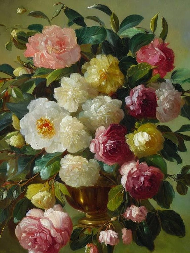 Camellia Painting 5 Flower
