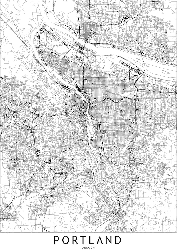 Portland White Map