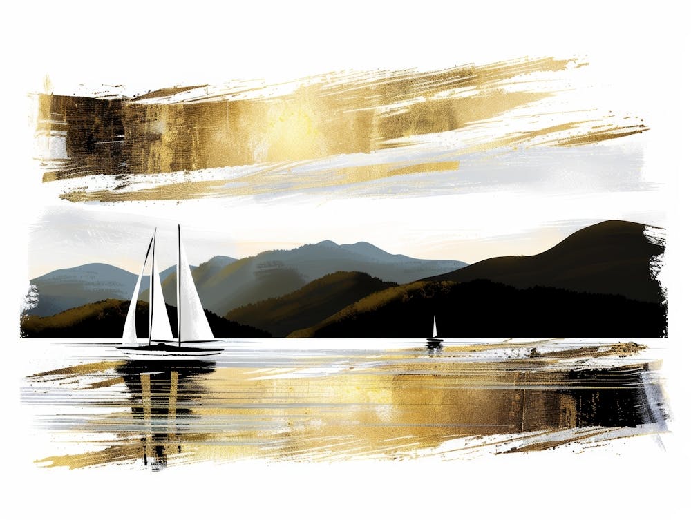Sailboat On The Lake 10