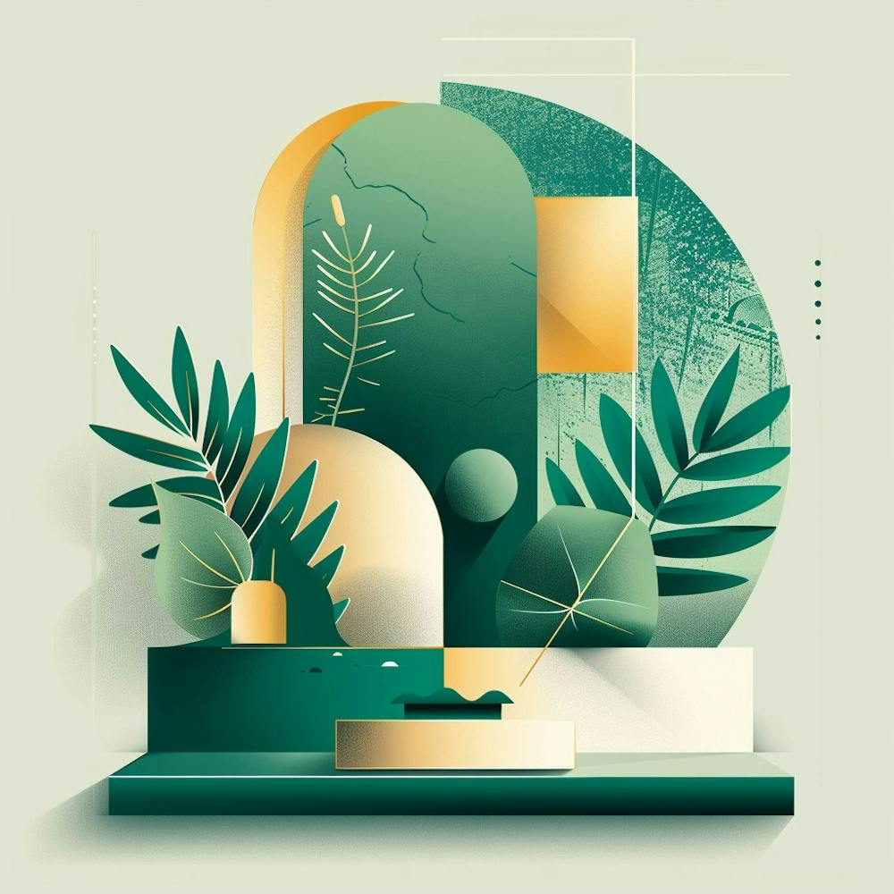 Peinture Abstraite verte